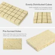 Vivosun 1.6" Rockwool Grow Cubes, 4 Sheets of 112 Plugs - Image 6