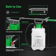 Vivosun 1 Gallon Pressure Sprayer 3 Water Nozzles with Adjustable Shoulder Strap - Image 5