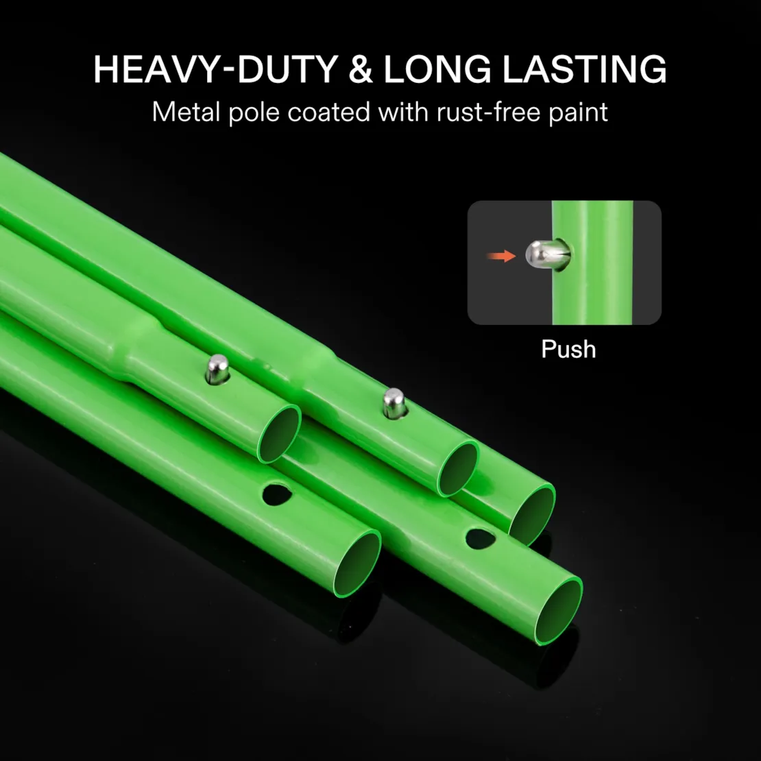 Vivosun 16mm Grow Tent Pole-C for 4x4/4x8 Tent 1-Piece, Only for Vivosun Grow Tents - Image 4