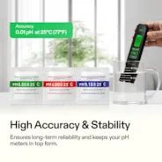 Vivosun 18-Pack pH Meter Buffer Solution Powder, pH 6.86/4.00/9.18, pH Buffer Powder for Precise and Easy pH Tester Calibration - Image 2