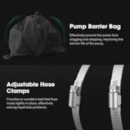 Vivosun 2600 GPH Submersible Water Pump with Barrier Bag, 200W - Image 4