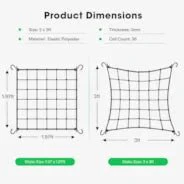 Vivosun 3 x 3Ft. Elastic Trellis Netting with 4 Hooks - Image 5