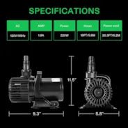 Vivosun 4500GPH Submersible Water Pump 220W Ultra Quiet Pump High Lift for Pond Waterfall - Image 3