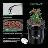 Vivosun 5 Gallon DWC Hydroponic System Kit (1 Bucket, Black) - Image 5