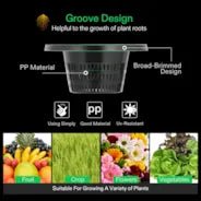 Vivosun 5 Gallon DWC Hydroponic System Kit (4 Bucket, Black) - Image 6