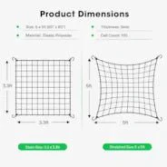 Vivosun 5 x 5Ft. Elastic Trellis Netting with 4 Hooks - Image 5