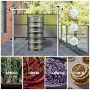Vivosun 6-Layer Mesh Drying Rack Hanging Design with Green Zippers - Image 7