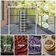 Vivosun 8-Layer Mesh Drying Rack Hanging Design with Green Zippers - Image 7