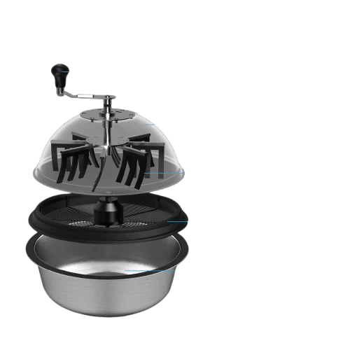 AC Infinity Bud Bowl Trimmer, Twist Spin Cut with Clear Visibility Dome, 19-Inch - Image 3