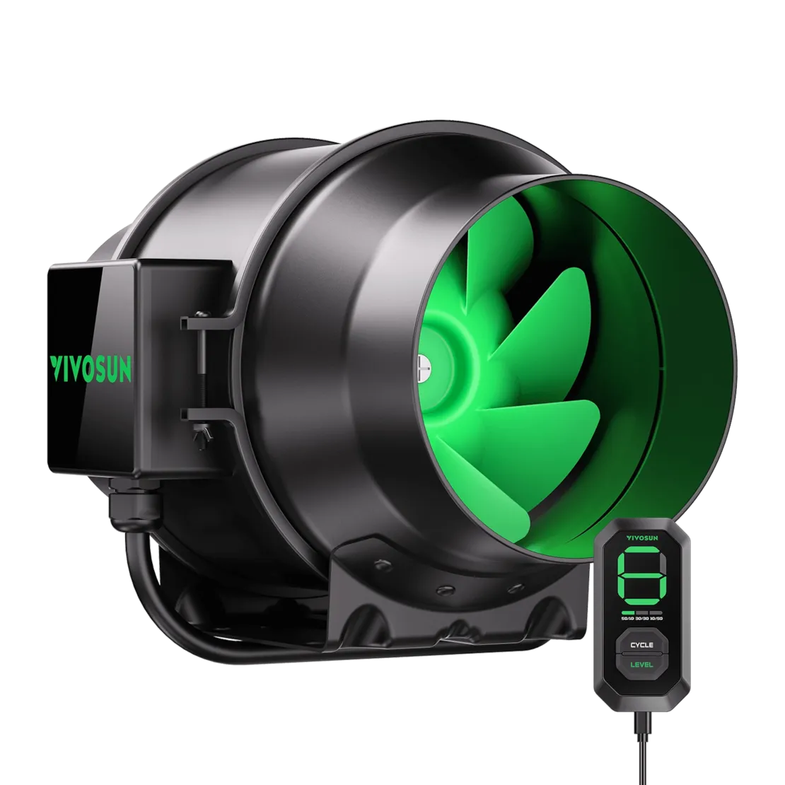 Vivosun AeroZesh G6 Inline Fan 6” with E12 Speed Controller, PWM-Controlled EC Fan for Grow Tent Ventilation - Image 8