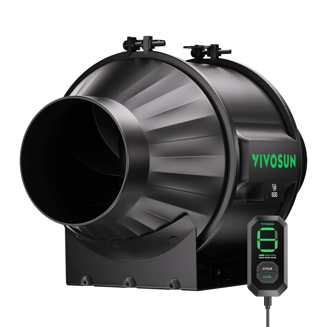 Vivosun AeroZesh T4 Inline Fan 4" with E12 Speed Controller, PWM-Controlled EC Fan for Grow Tent Ventilation - Image 9