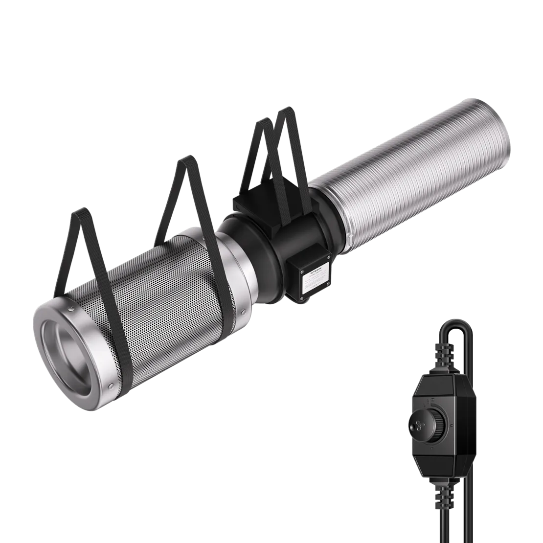 Vivosun Air Filtration Kit R6 6", Inline Fan R6 with Variable Speed Controller, Carbon Filter & Ducting Combo - Image 8