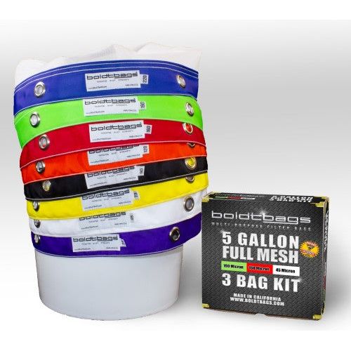Boldtbags Full Mesh Extraction Bags 5 Gallon - 8 Bag Kit