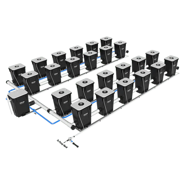 Current Culture H2O Under Current RDWC Hydroponic System - 13 Gallon, 30" Spacing - Image 2
