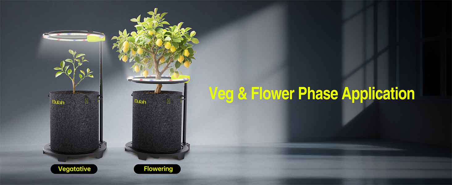 Elufah Saturn480 48 Watt Under Canopy LED Grow Light | 2 Ring Lights - Image 16