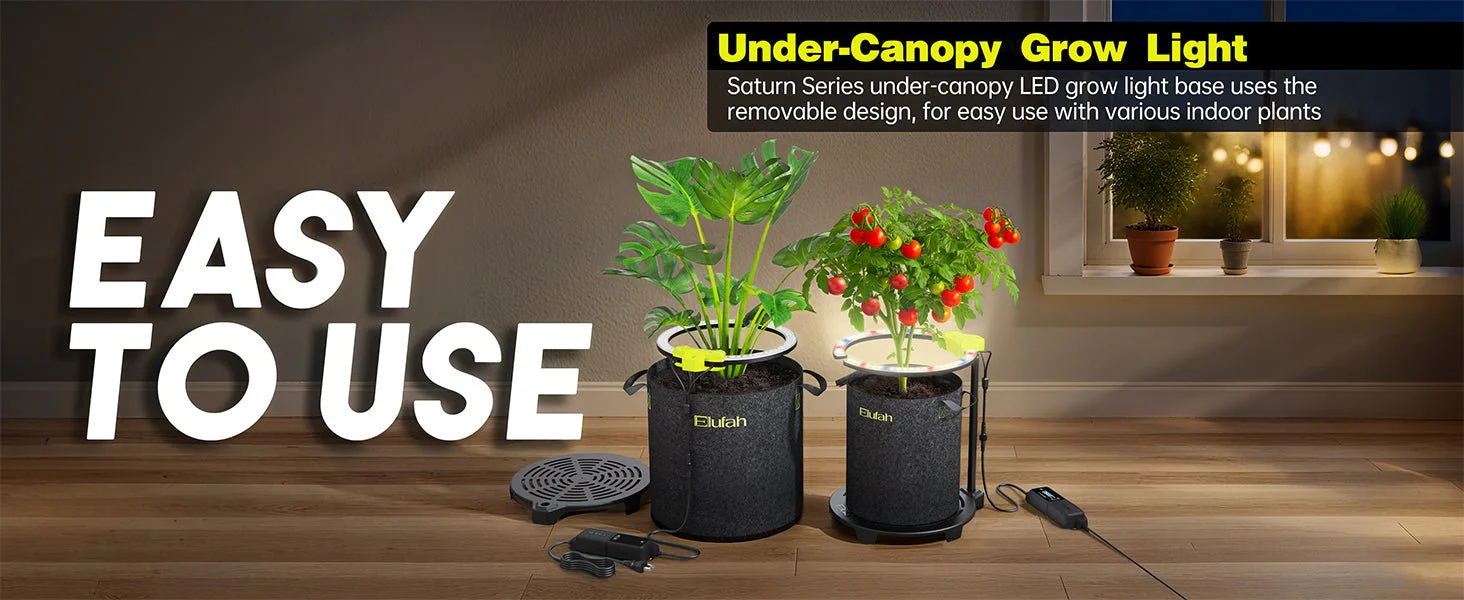 Elufah Saturn480 48 Watt Under Canopy LED Grow Light | 2 Ring Lights - Image 17