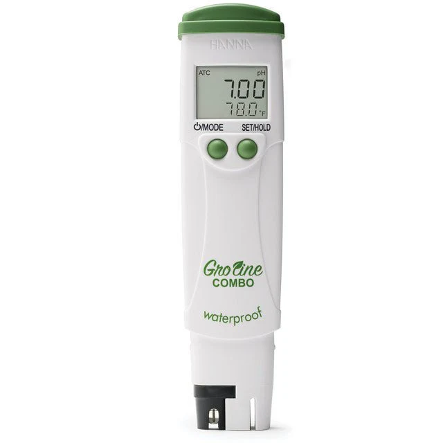 HANNA GroLine Hydroponic Waterproof Pocket pH/EC/TDS/Temperature Tester