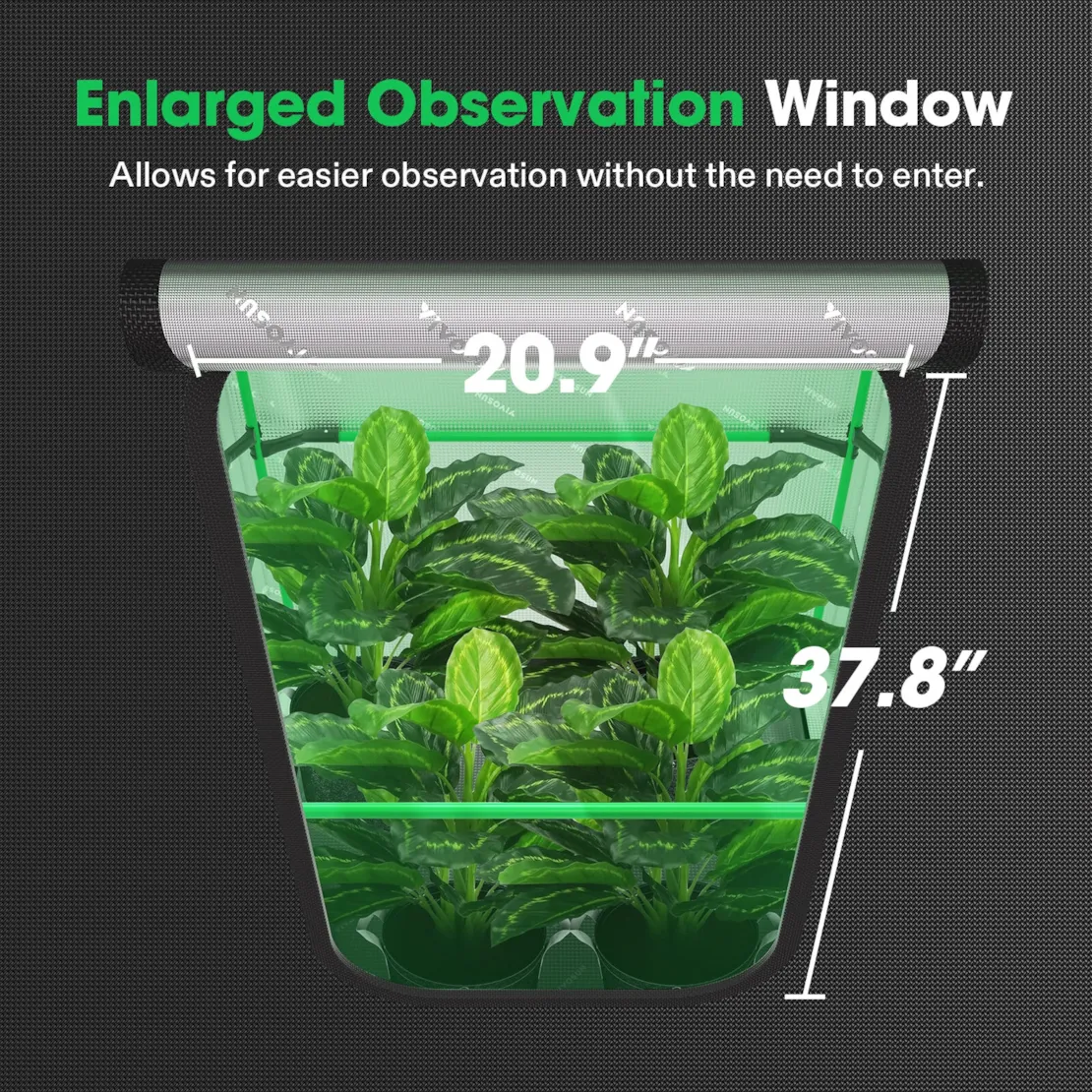 Vivosun Grow Tent Pro 4x4 P448, 4-8 Plants Use, Large Front Window - Image 6