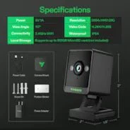 Vivosun GrowCam C4, 2K QHD WiFi Smart Camera for Grow Tent & VGrow Smart Grow Box, Timelapse, Night Vision, SD Card Storage, 2-Way Audio, App Control - Image 10