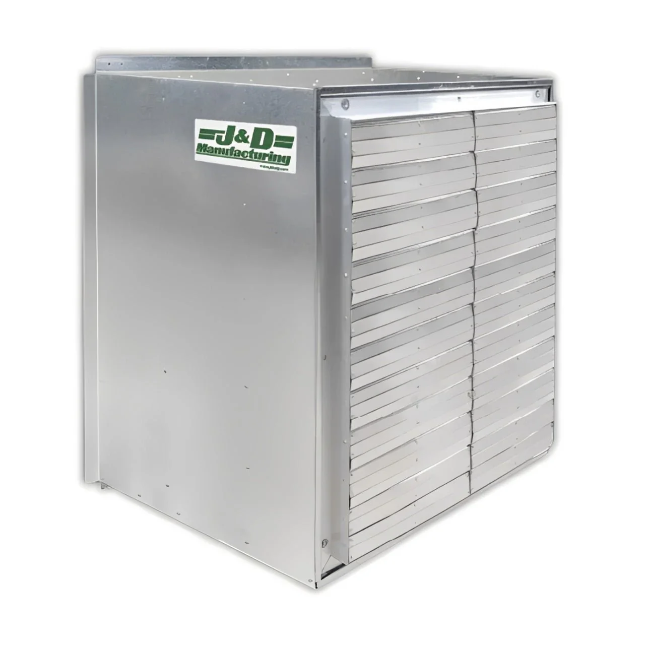 J&D Manufacturing Galvanized WM Light Deprivation Exhaust Fan with Light Trap