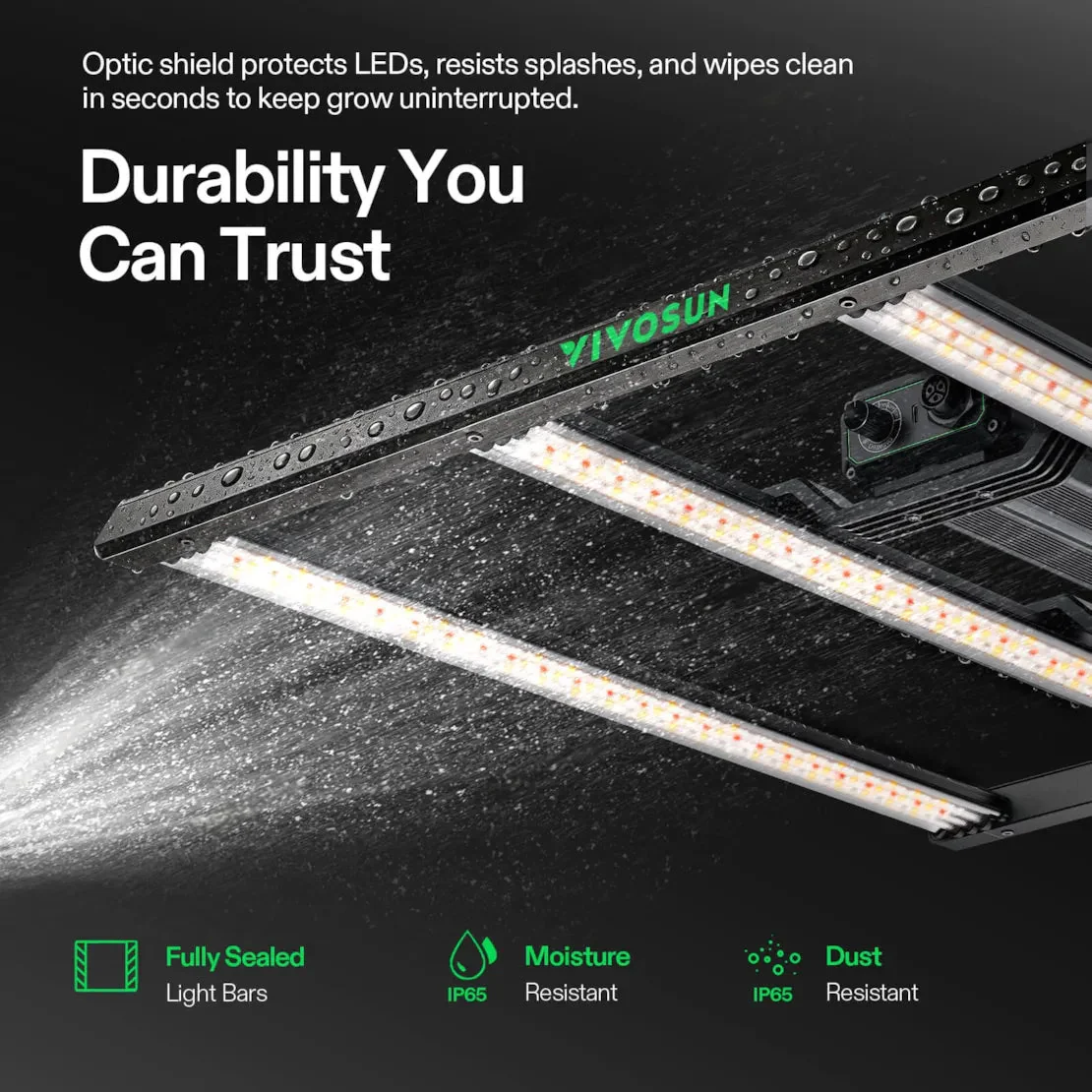 Vivosun LumaLight 320W LED Grow Light, Full Spectrum Indoor Plant Light with Deep Canopy Penetration, 3x3ft Coverage, GrowHub Compatible - Image 6