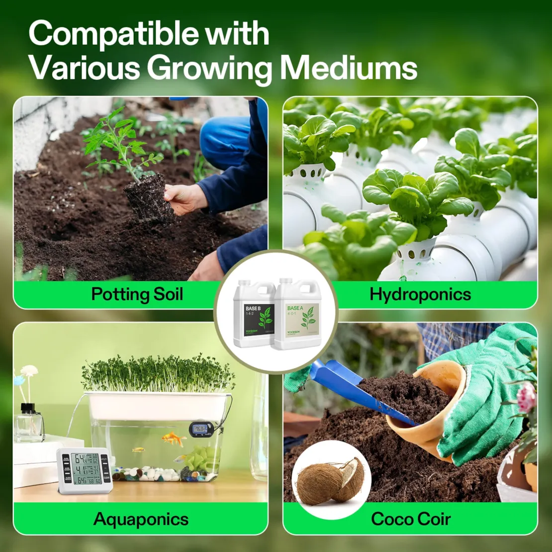 Nutrients Base A & B Bundle, Liquid Fertilizer Supports Vegetative and Flowering Stage - Image 13