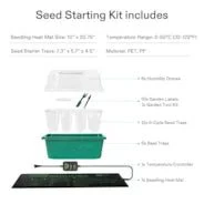 Vivosun Seedling Combo w/ 10"x20.75" Heat Mat and 6-Pack Seed Starter Trays - Image 2