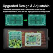 Vivosun Seedling Combo w/ 10"x20.75" Heat Mat and 6-Pack Seed Starter Trays - Image 5