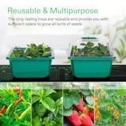 Vivosun Seedling Combo w/ 10"x20.75" Heat Mat and 6-Pack Seed Starter Trays - Image 8