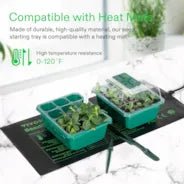 Vivosun Seedling Combo w/ 3-Pack 10"x20.75" Heat Mat and 6-Pack Seed Starter Trays - Image 6