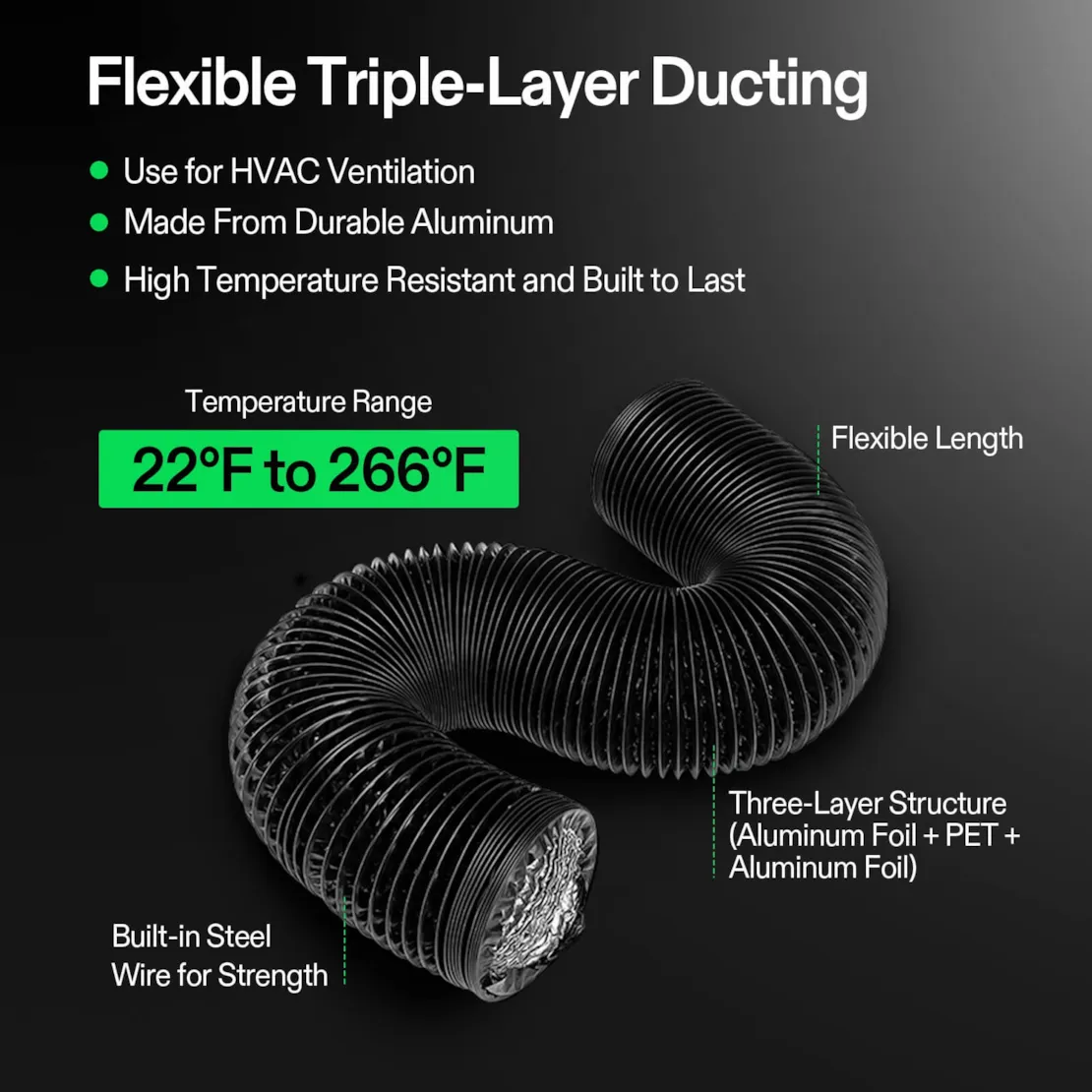 Vivosun Smart Air Filtration Kit 8", AeroZesh G8 Inline Fan with E12 Speed Controller, Carbon Filter & Ducting Combo - Image 7