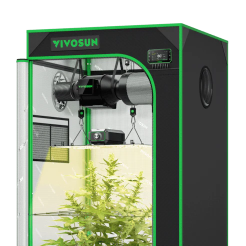 Vivosun Smart Grow Tent Kit, 2 × 2ft 1-Plant System, WiFi-Integrated Automatic Grow System with Full Spectrum LED Grow Light, Efficient Ventilation System with GrowHub E42A+ Controller
