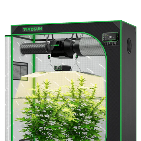 Vivosun Smart Grow Tent Kit, 4 × 2ft 2-Plant System, WiFi-Integrated Automatic Grow System with Full Spectrum LED Grow Light, Efficient Ventilation System with GrowHub E42A+ Controller