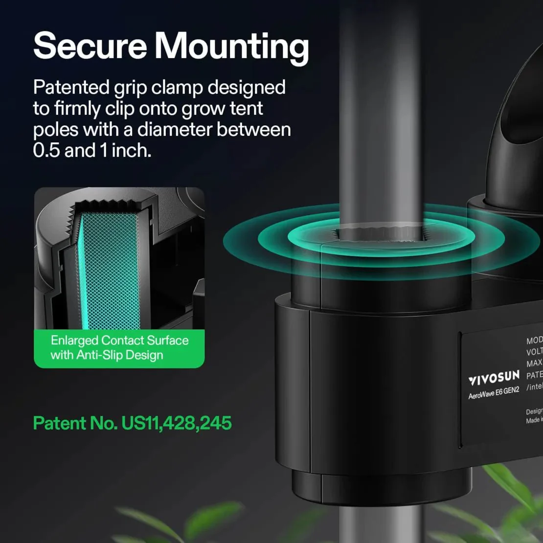 Vivosun Smart Grow Tent Kit Pro 4x4, 4-Plant Complete System, with WiFi E42A+ Controller, 400W AeroLight Wing LED Grow Light, 6-inch AeroZesh T6 Ventilation Combo, and AeroWave E6 Gen2 Clip-on Fan - Image 7
