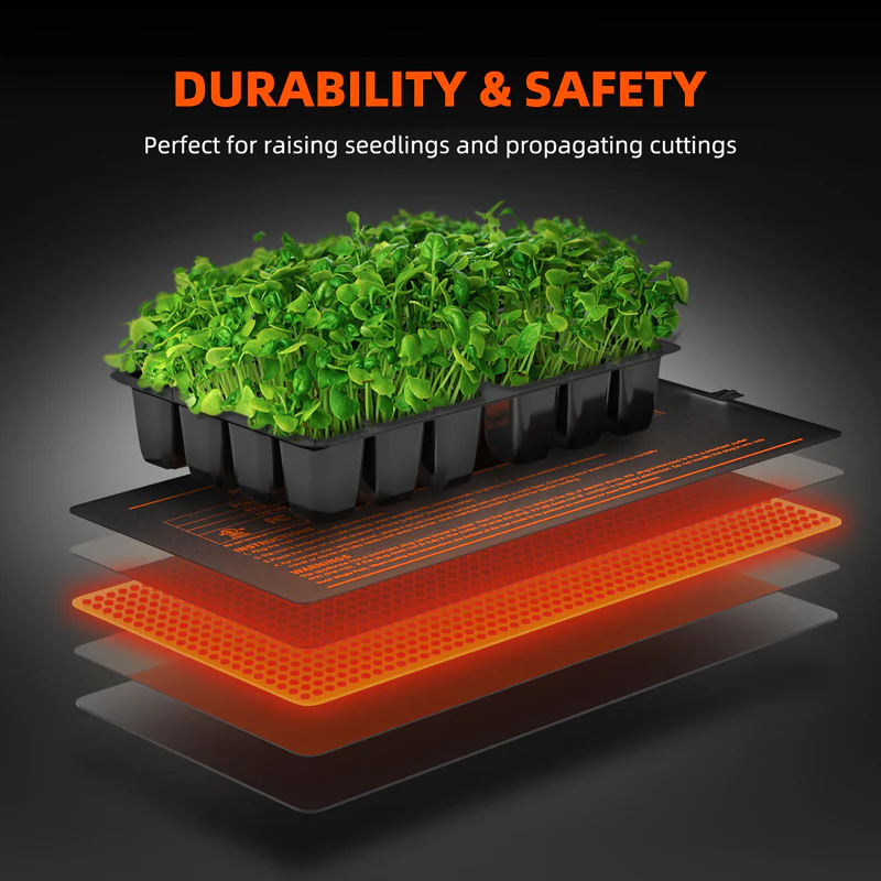 Spider Farmer® 48”X20.75” Seedling Heat Mat and Digital Thermostat for Seed Starting Propagation and Increase Germination - Image 7