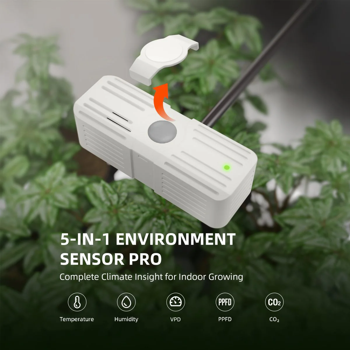 Spider Farmer Genius Grow System 5-IN-1 SensorPro Kits , Monitoring PPFD, Temp, Humidity, VPD & CO₂, Ideal for Optimizing Grow Tents, Grow Rooms - Image 6