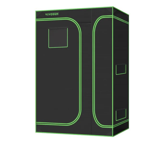 Vivosun 2-in-1 Mylar Grow Tent 4x3 with Multi-Chamber, 48″ x 36″ x 72″